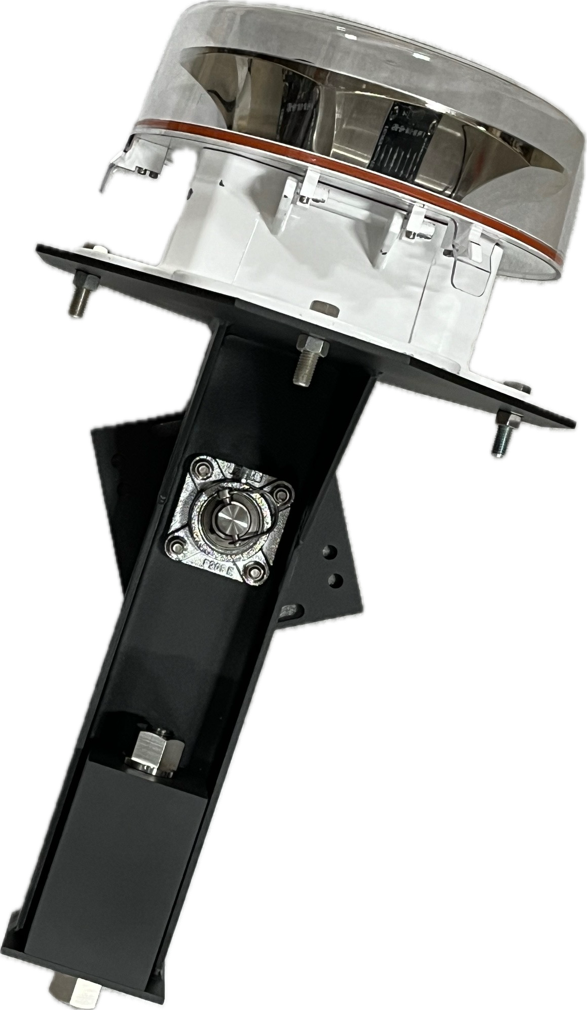 Self-leveling bracket for aircraft warning beacon